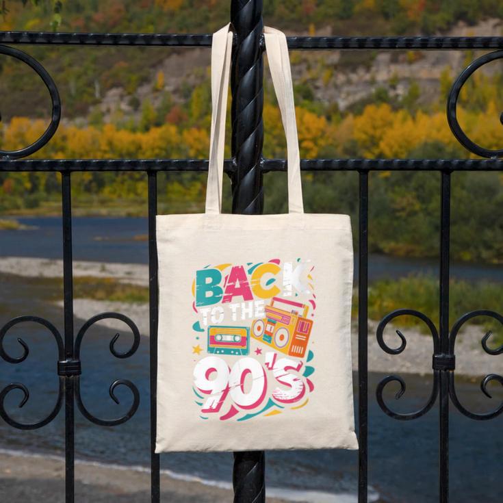 90's Nineties Nostalgia Costume Party Back To The 90s Canvas Tote Bag 90's Nineties Nostalgia Costume Party Back To The 90s Canvas Tote Bag