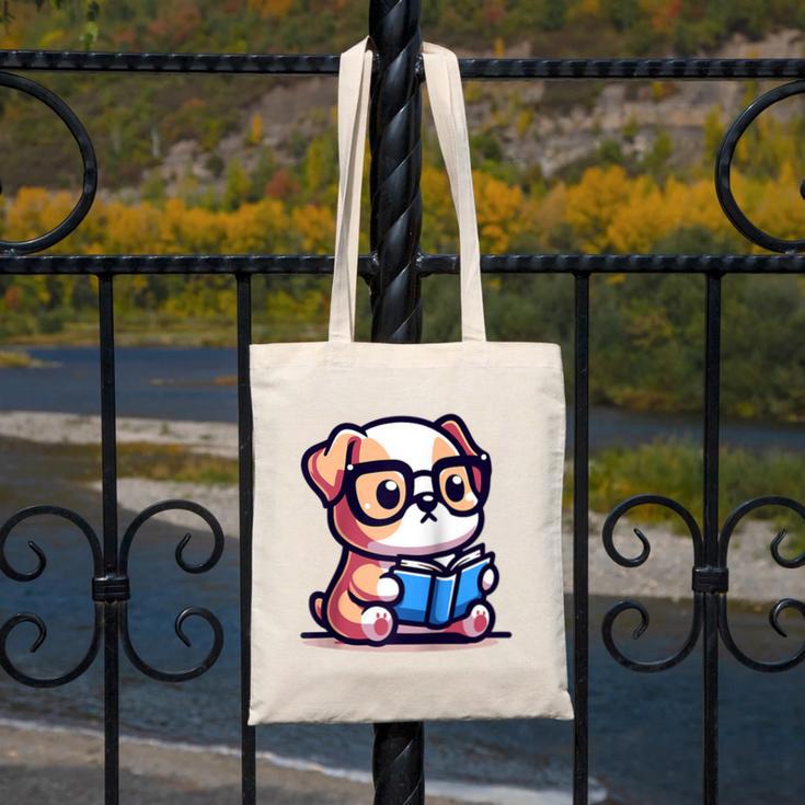 Adorable Book Lover Bulldog With Reading Glasses Cute Raglan Baseball Tee Canvas Tote Bag Adorable Book Lover Bulldog With Reading Glasses Cute Raglan Baseball Tee Canvas Tote Bag