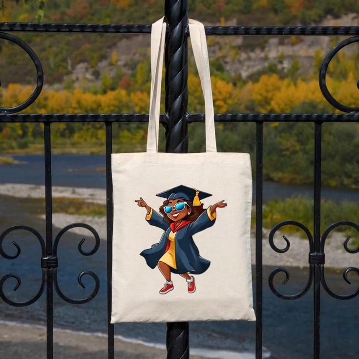 African American Woman Girl Graduation Class Canvas Tote Bag