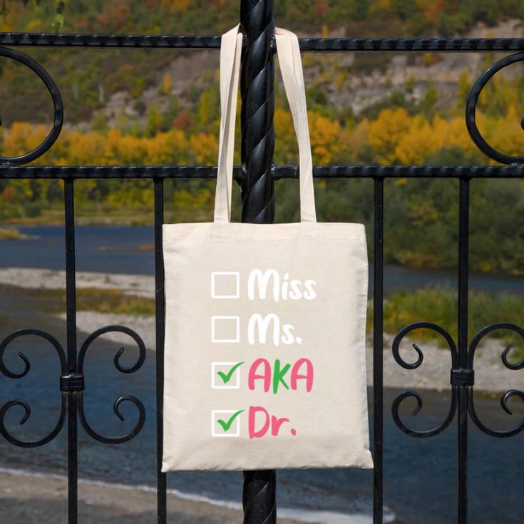 AKA Doctor Medical Worker Appreciation Graduation Canvas Tote Bag