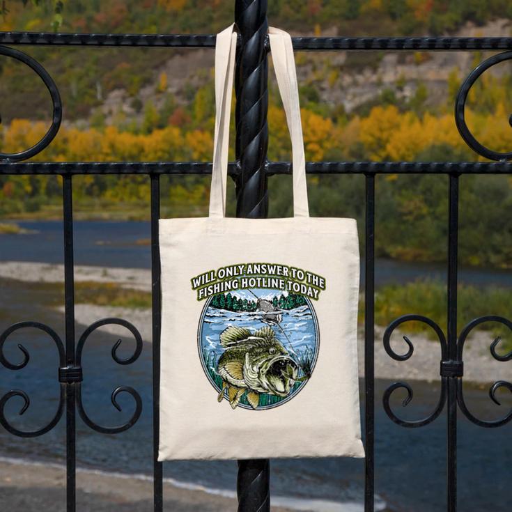 Answer To Fishing Hotline Introvert Humor Antisocial Raglan Baseball Tee Canvas Tote Bag Answer To Fishing Hotline Introvert Humor Antisocial Raglan Baseball Tee Canvas Tote Bag