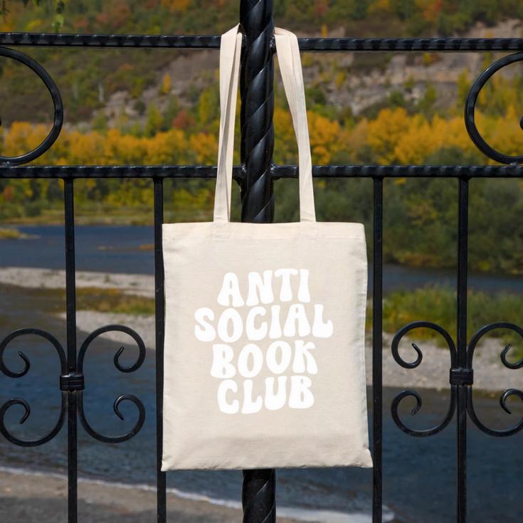 Anti-Social Book Club Canvas Tote Bag