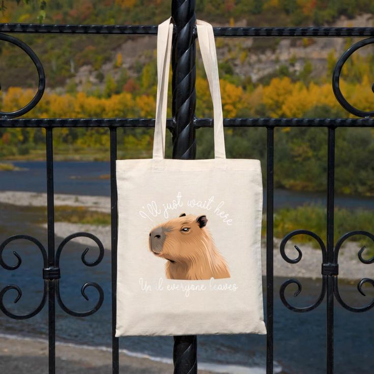 Antisocial Introvert Capybara Sarcastic Humor Canvas Tote Bag Antisocial Introvert Capybara Sarcastic Humor Canvas Tote Bag