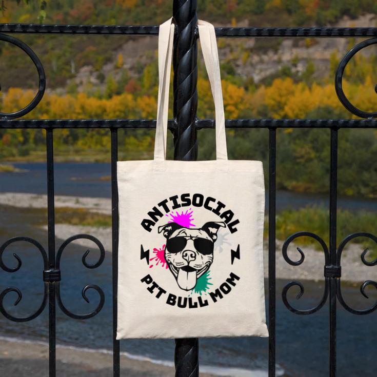 Antisocial Pit Bull Mom Pittie Introvert Dog Lover Pit Bull Canvas Tote Bag Antisocial Pit Bull Mom Pittie Introvert Dog Lover Pit Bull Canvas Tote Bag