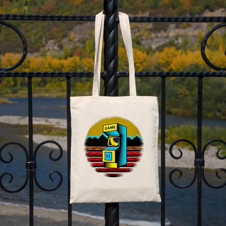 Arcade Game Machine Nostalgia Retro Gamer 80s 90s Canvas Tote Bag