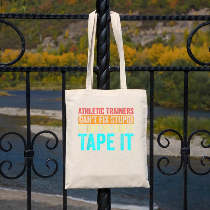 Athletic Trainers Fix Stupid Sports Graduation Vintage Canvas Tote Bag
