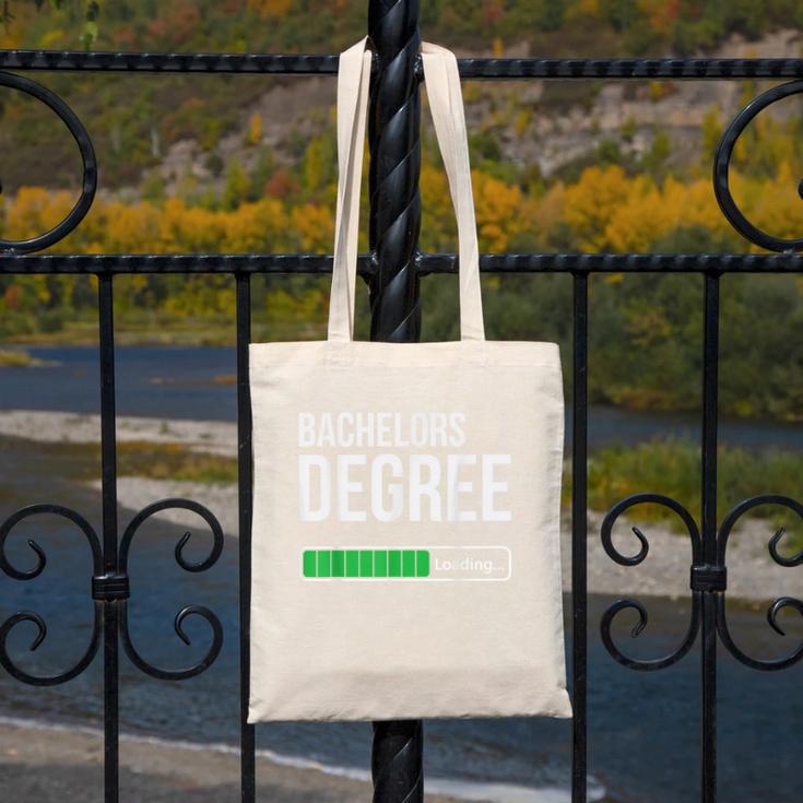 Bachelors Degree Loading College Student Graduation Canvas Tote Bag