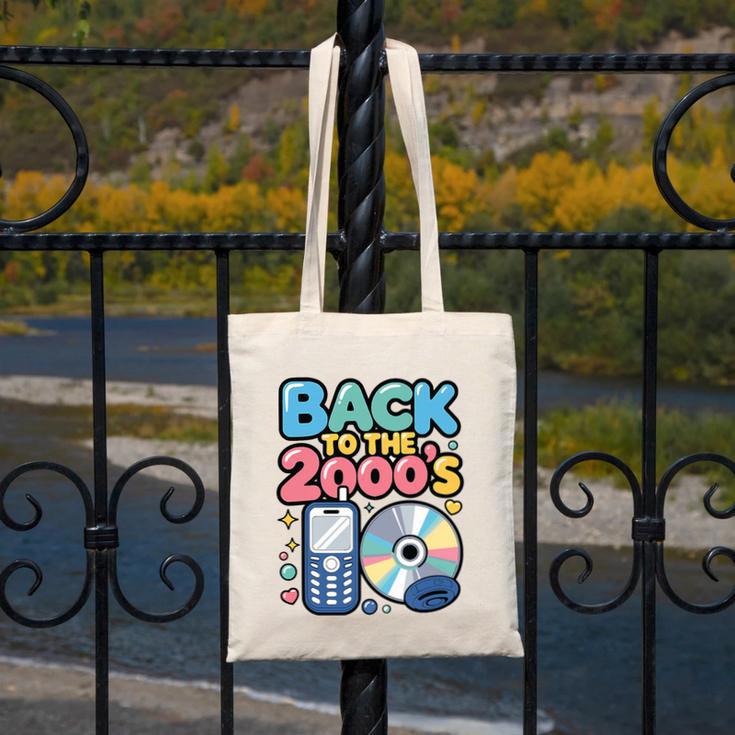 Back To The 2000s Retro Nostalgia Premium Tri-Blend Canvas Tote Bag