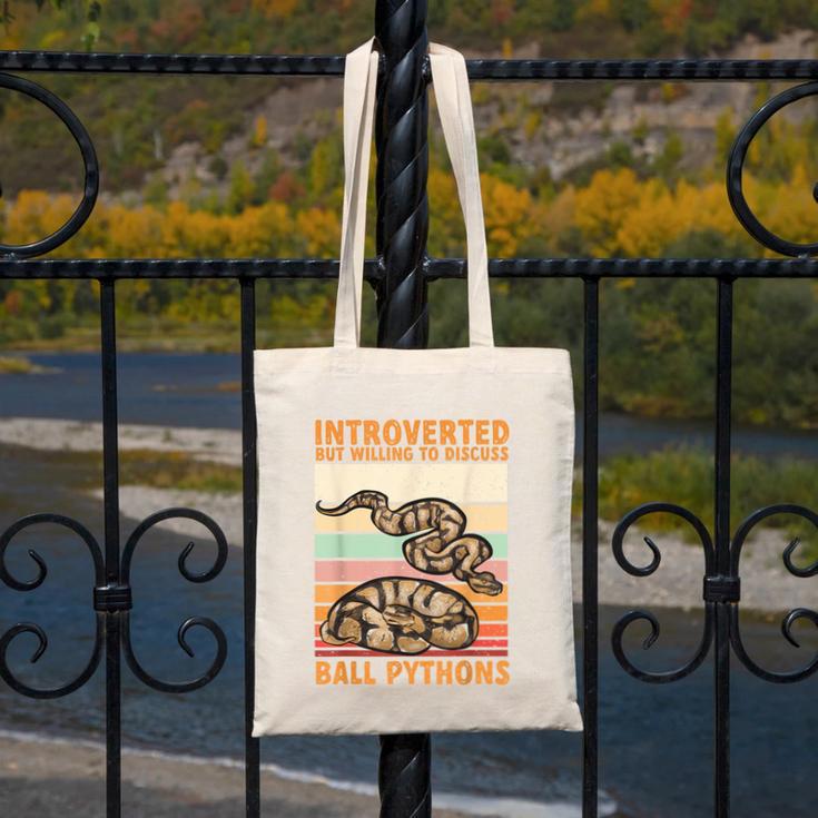 Ball Python Snake Introvert Ball Python Canvas Tote Bag Ball Python Snake Introvert Ball Python Canvas Tote Bag