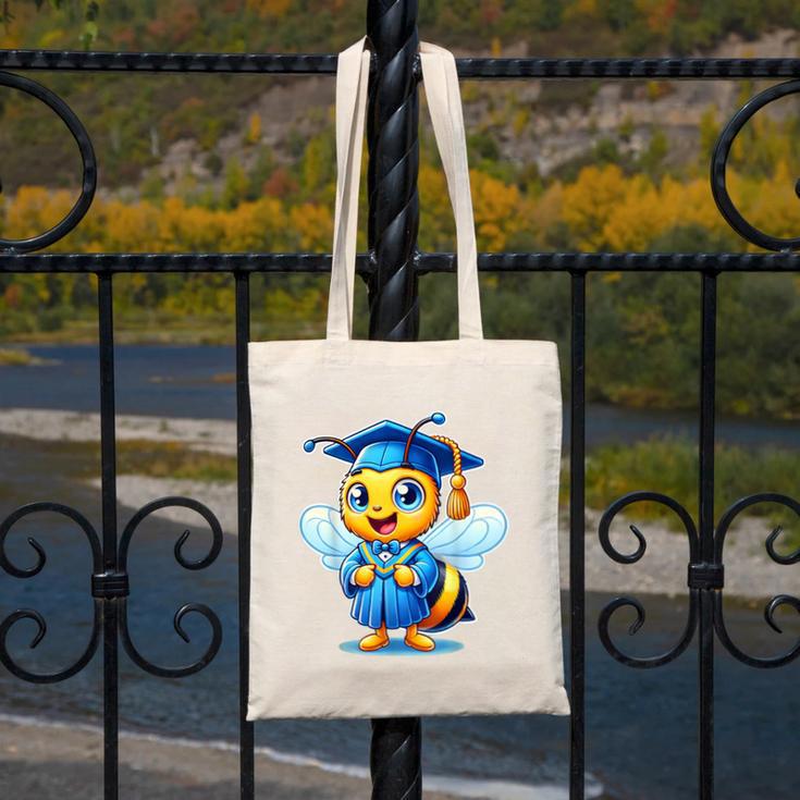 Bee Graduation Cute Kindergarten Elementary High School Canvas Tote Bag