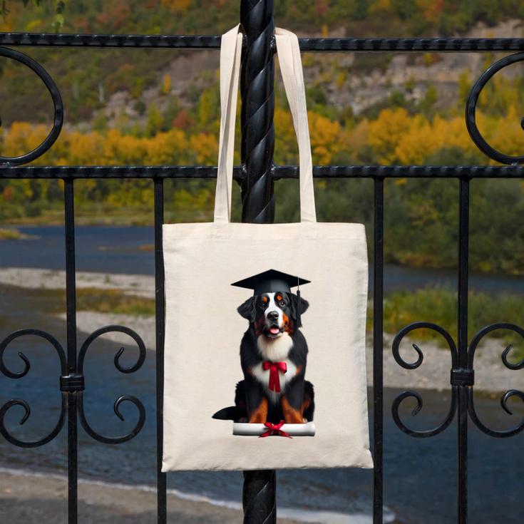 Bernese Mountain Dog Graduation Cap Graduate Training School For Men Women Girls Kids Canvas Tote Bag