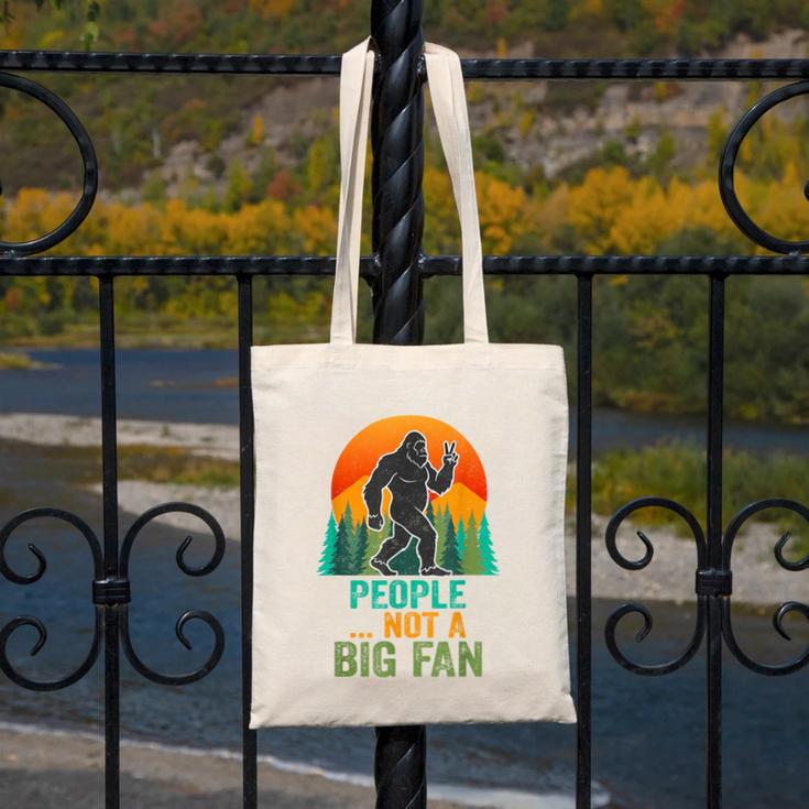 Bigfoot Introvert People Not A Big Fan Retro Sasquatch Canvas Tote Bag Bigfoot Introvert People Not A Big Fan Retro Sasquatch Canvas Tote Bag