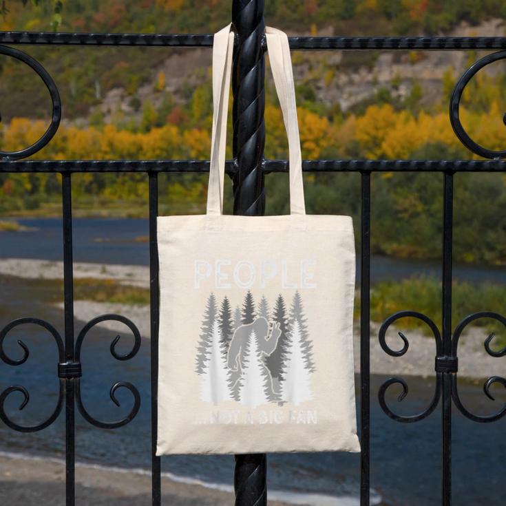 Bigfoot People Not a Big Fan Sasquatch Introvert Canvas Tote Bag Bigfoot People Not a Big Fan Sasquatch Introvert Canvas Tote Bag