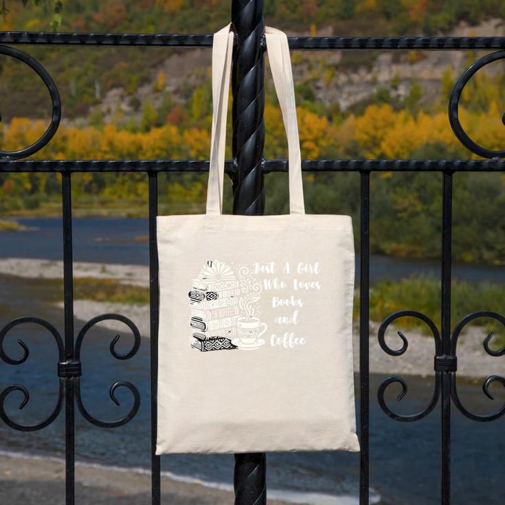 Boho Book Just A Girl Who Loves Books And Coffee Canvas Tote Bag