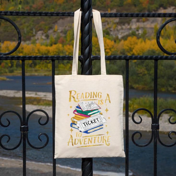 Book Adventure Library Student Teacher Book Canvas Tote Bag