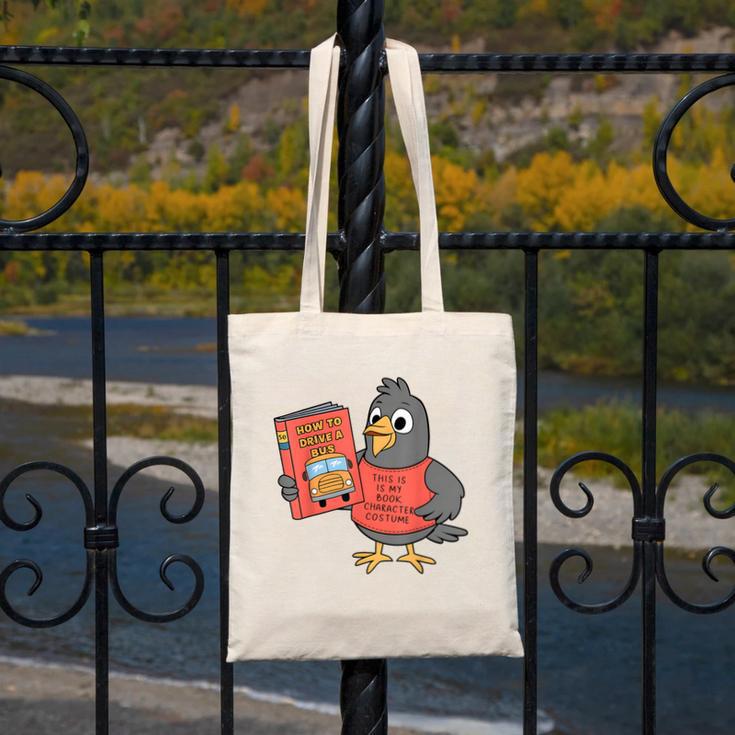 This Is My Book Character Costume- Pigeon Kids Reading Canvas Tote Bag