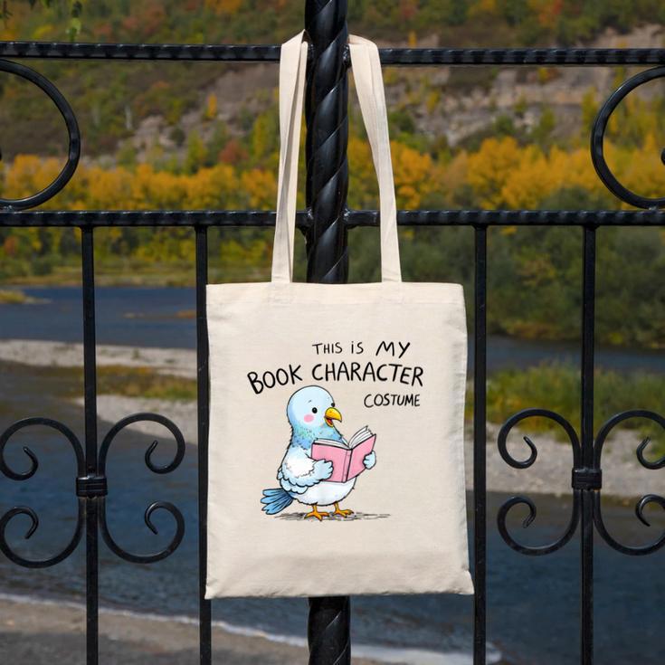 This Is My Book Character Costume I Pigeon Reading Tee Canvas Tote Bag This Is My Book Character Costume I Pigeon Reading Tee Canvas Tote Bag