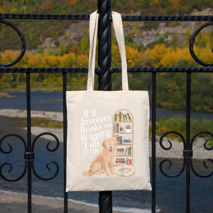 Book And Dog Lover Bookworm Reader Book Lover Canvas Tote Bag Book And Dog Lover Bookworm Reader Book Lover Canvas Tote Bag