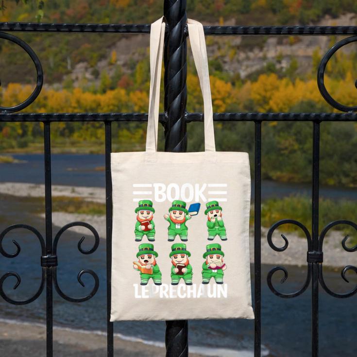 Book Leprechaun St Patrick's Day Library Librarian Reading Canvas Tote Bag Book Leprechaun St Patrick's Day Library Librarian Reading Canvas Tote Bag