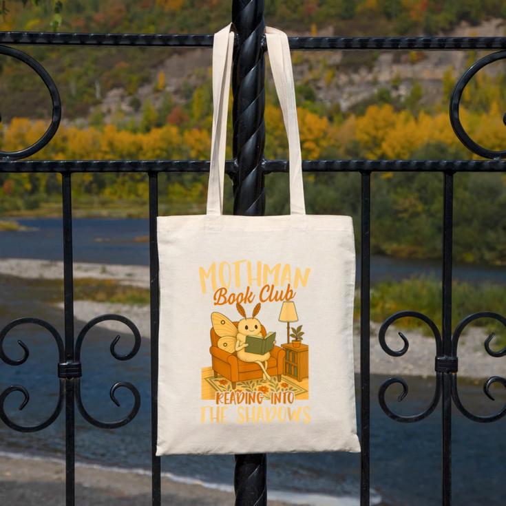 Book Lover Moth Mothman Book Club Reading Into Shadows Canvas Tote Bag Book Lover Moth Mothman Book Club Reading Into Shadows Canvas Tote Bag