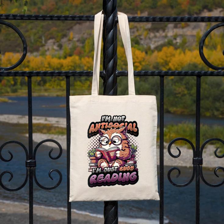 Book Lover Owl Reading Books Introvert Bookworm Canvas Tote Bag Book Lover Owl Reading Books Introvert Bookworm Canvas Tote Bag