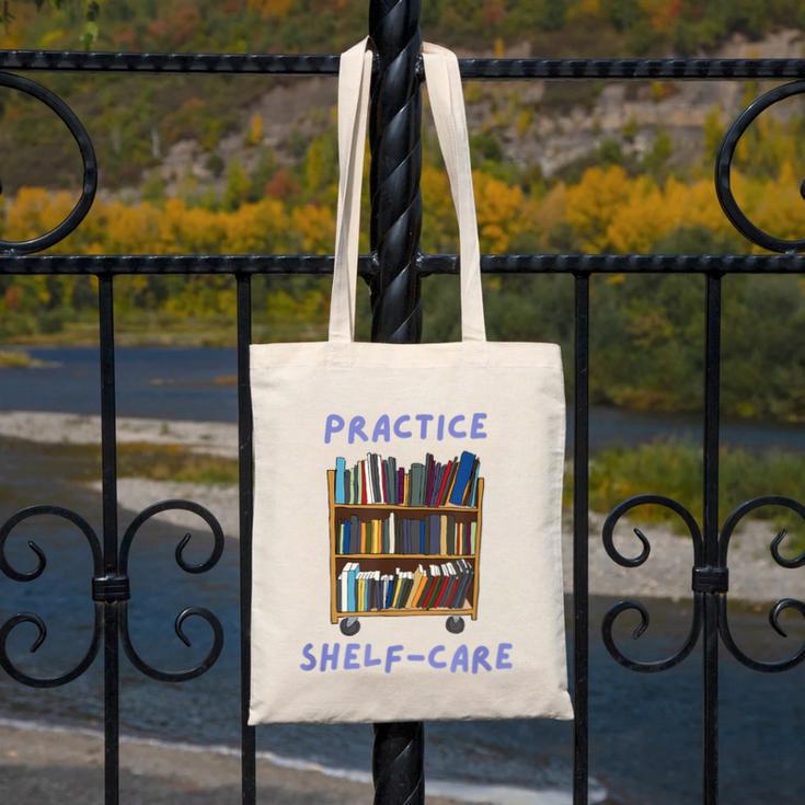 Book Lover Pun Practice Shelf-Care Canvas Tote Bag