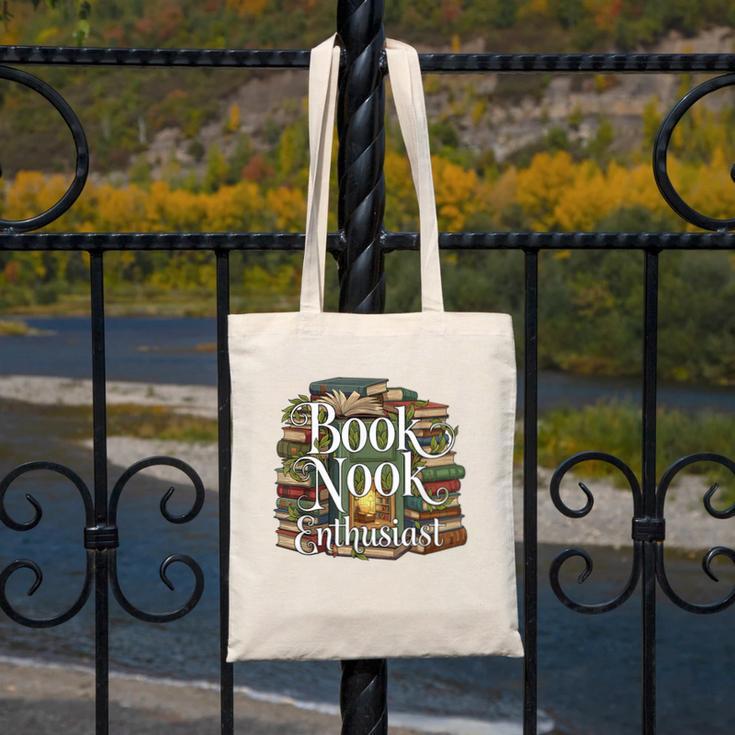 Book Nook Enthusiast Cozy Library Reader Collector Canvas Tote Bag