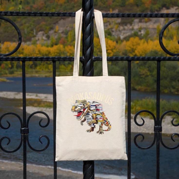 Book Reading Dinosaur T-Rex Dino Bookworm Canvas Tote Bag Book Reading Dinosaur T-Rex Dino Bookworm Canvas Tote Bag