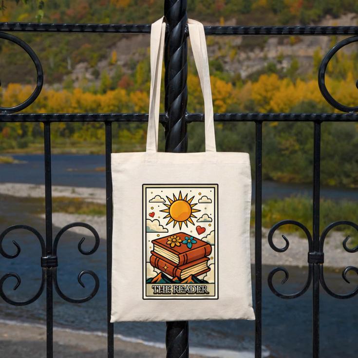 Book Reading Tarot Card The Reader Canvas Tote Bag