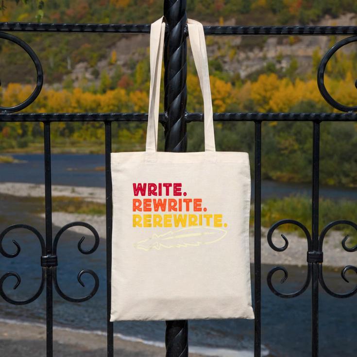 Book Writer Quote Author Journalist Rewrite Novelist Canvas Tote Bag Book Writer Quote Author Journalist Rewrite Novelist Canvas Tote Bag
