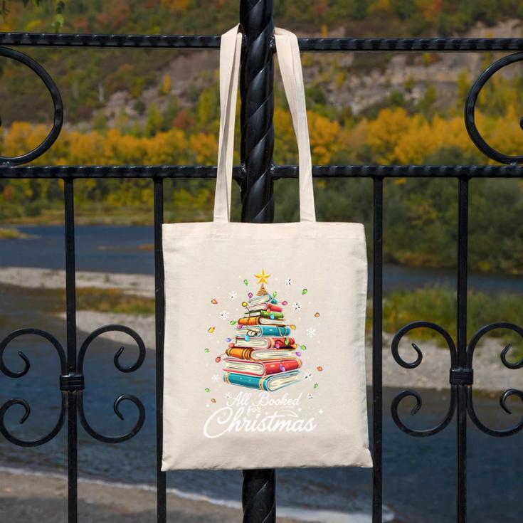 All Booked For Christmas Book Christmas Book Lover Librarian Canvas Tote Bag All Booked For Christmas Book Christmas Book Lover Librarian Canvas Tote Bag