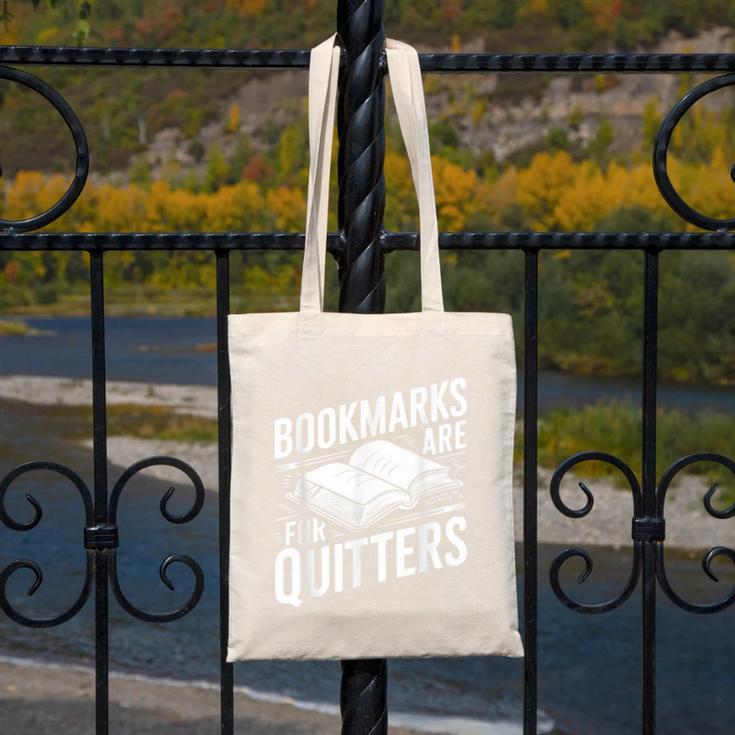 Bookmarks Quote Library Book Reader Canvas Tote Bag
