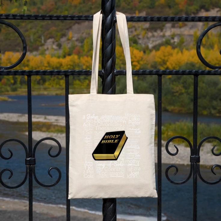 Books Of The Bible Canvas Tote Bag Books Of The Bible Canvas Tote Bag