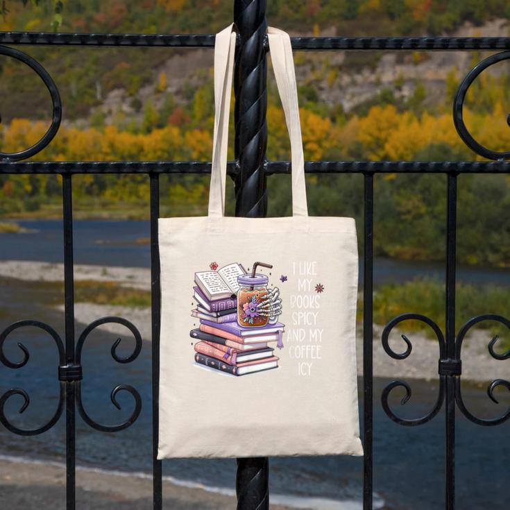 I Like My Books Spicy ShirtI Like Books Spicy & Coffee ICY Canvas Tote Bag