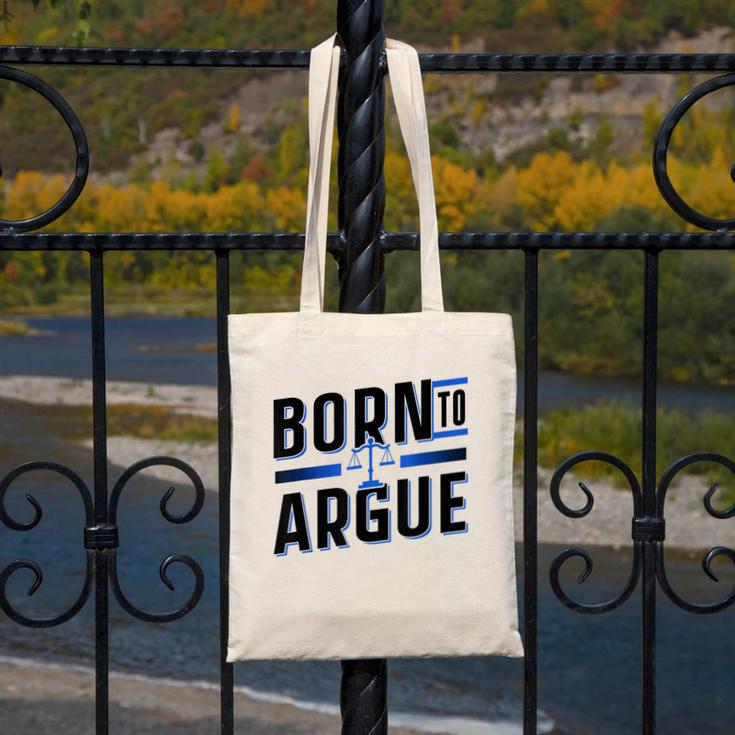 Born To Argue Graduation Lawyer Advocate Attorney Law Canvas Tote Bag