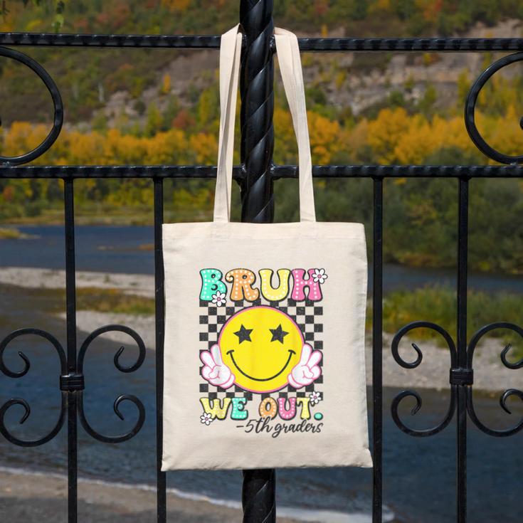 Bruh We Out 5th Graders Fifth Grade Graduation Class 2025 Canvas Tote Bag