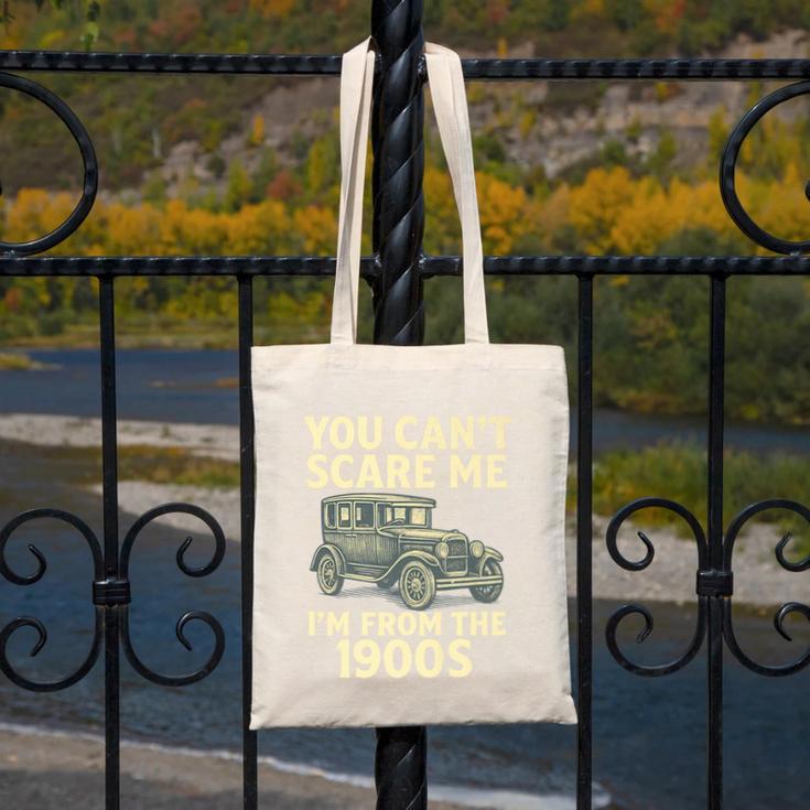 You Can't Scare Me I'm From The 1900s Retro Vintage Car Premium Canvas Tote Bag