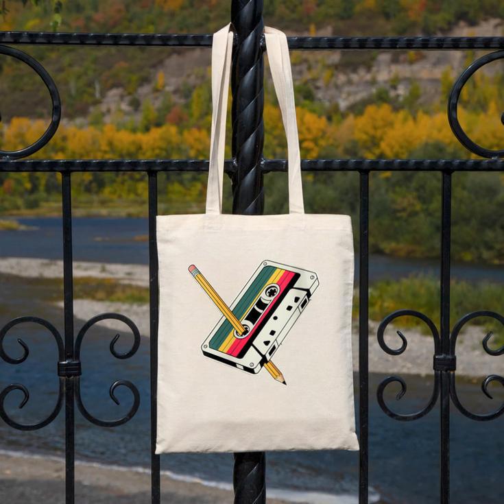 Cassette 90s Costume Party Nostalgia Canvas Tote Bag Cassette 90s Costume Party Nostalgia Canvas Tote Bag