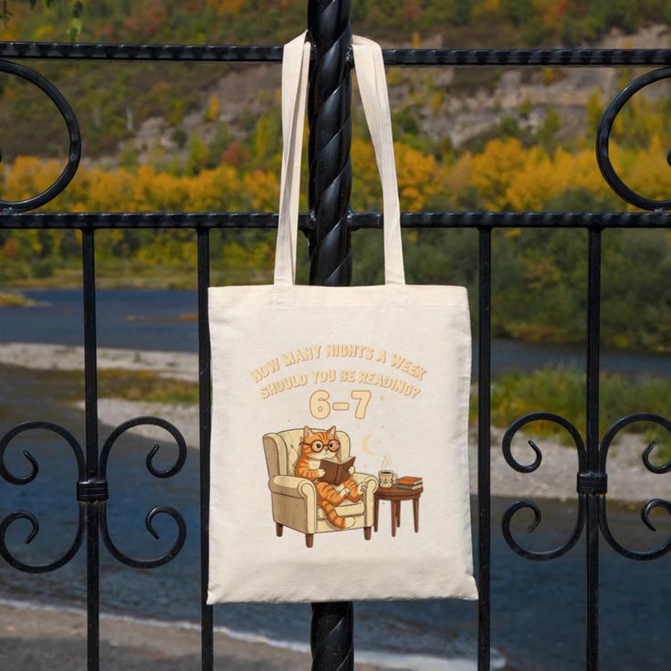 Cat Reading 6-7 Meme English Teacher Book Lover Humor Canvas Tote Bag Cat Reading 6-7 Meme English Teacher Book Lover Humor Canvas Tote Bag