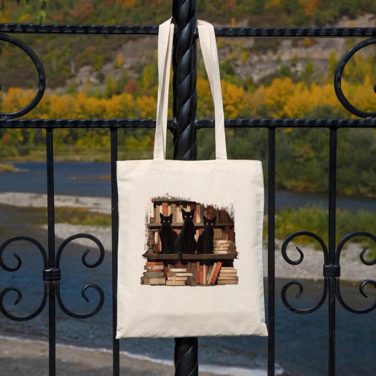 Cats Antique Books Academia Library Aesthetic Bookworm Canvas Tote Bag Cats Antique Books Academia Library Aesthetic Bookworm Canvas Tote Bag