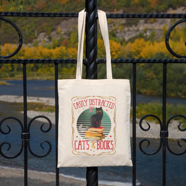 Cats And Books Lover Reading Literary Feline Humor Canvas Tote Bag Cats And Books Lover Reading Literary Feline Humor Canvas Tote Bag