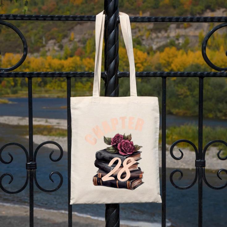 Chapter 28 28th Birthday Women Book Lovers Its My Birthday Canvas Tote Bag
