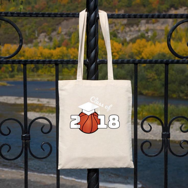 Class Of 2018 Basketball Senior Graduation Shirt Grad Canvas Tote Bag