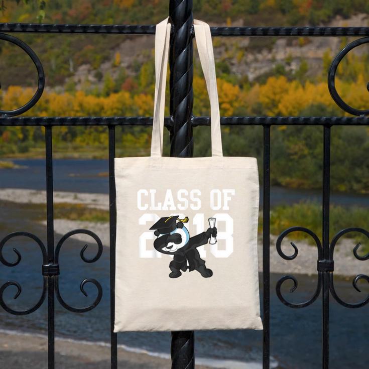 Class Of 2018 Graduation Dabbing Panda Bear Canvas Tote Bag