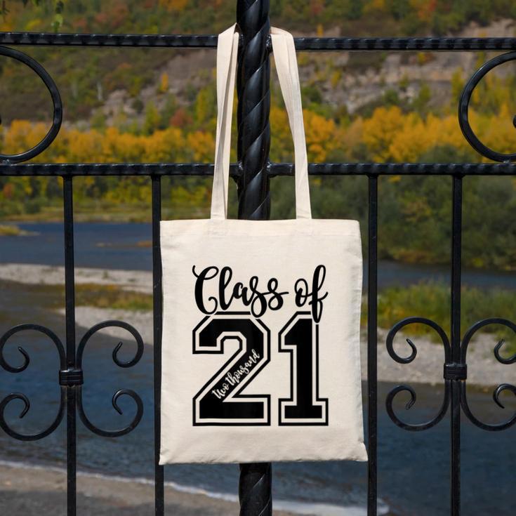 Class Of 2021 Senior 21 Cool Graduation Canvas Tote Bag