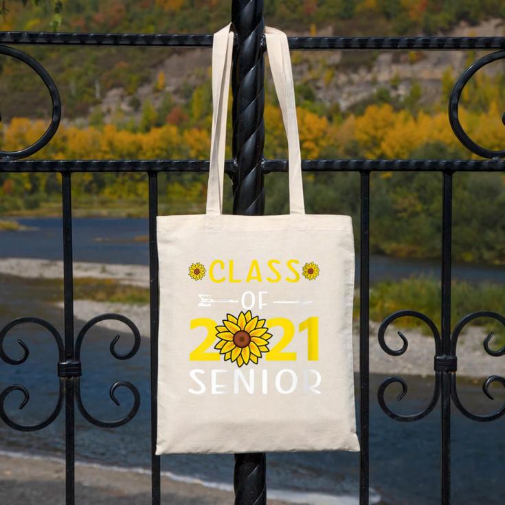 Class Of 2021 Senior Graduation Sunflower Canvas Tote Bag