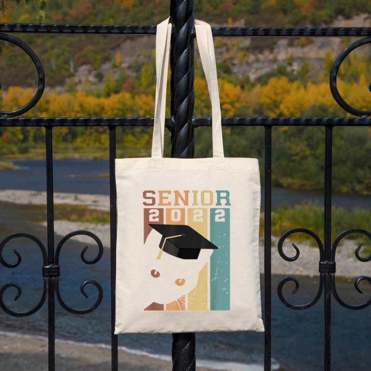 Class Of 2022 Graduation Cat Seniors Grad Canvas Tote Bag