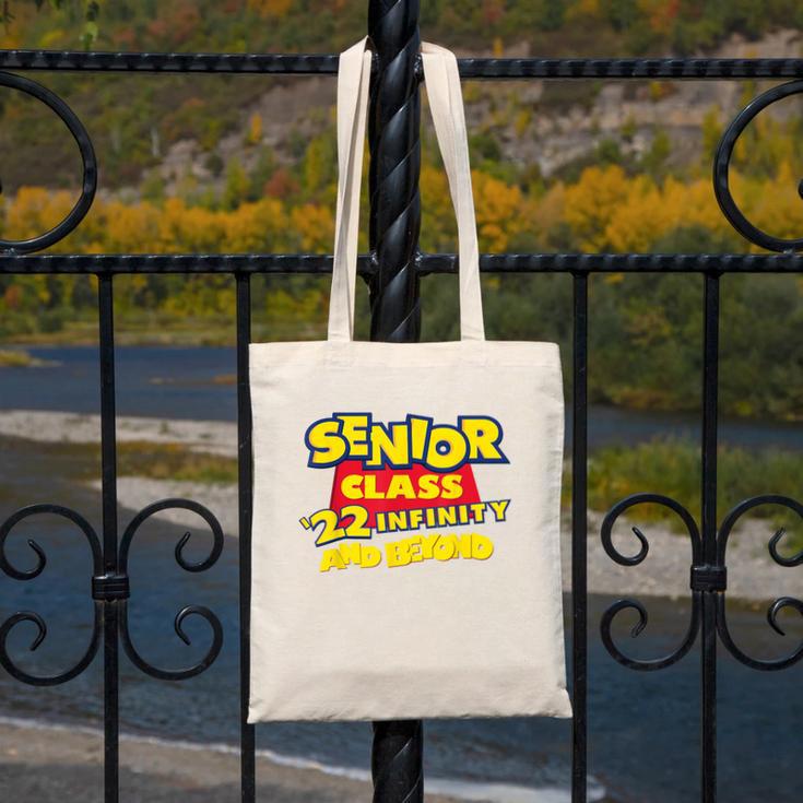 Class Of 2022 Senior 2000s Animated Movie Style Graduation Canvas Tote Bag