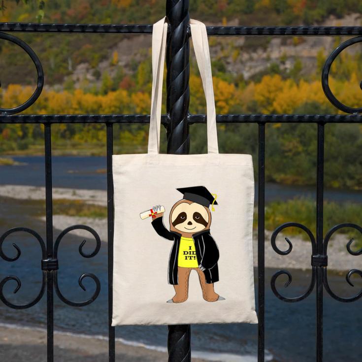 Class Of 2022 Sloth Graduation Masters College High School Canvas Tote Bag