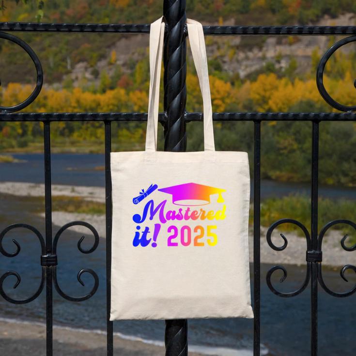 Class Of 2025 Mastered It College Masters Degree Graduation Canvas Tote Bag